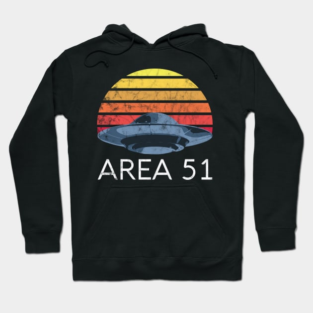 Area 51 Shirt Retro UFO Vintage Alien Extraterrestrial Cant Stop Us Aliens Exist Storm Space Nevada Truth Awareness Vintage September 20 Hoodie by Shirtsurf